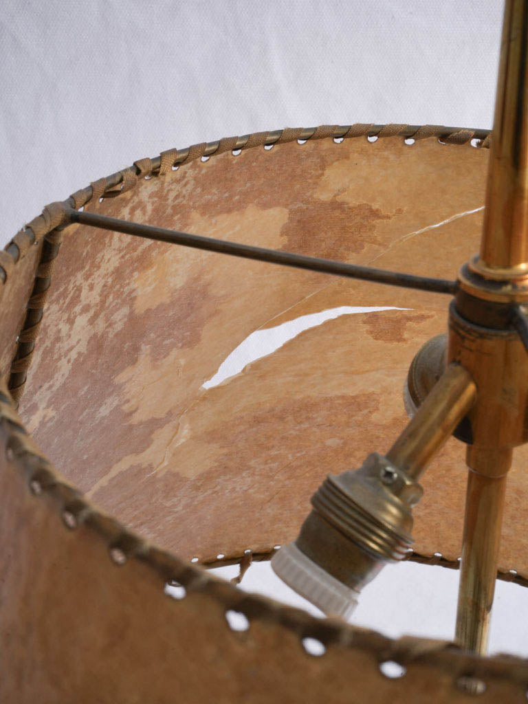 Natural themed parrot table lamp