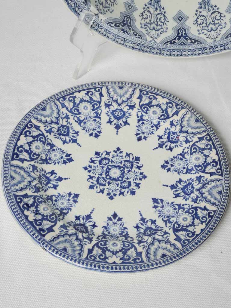 Patina rich cobalt blue plates