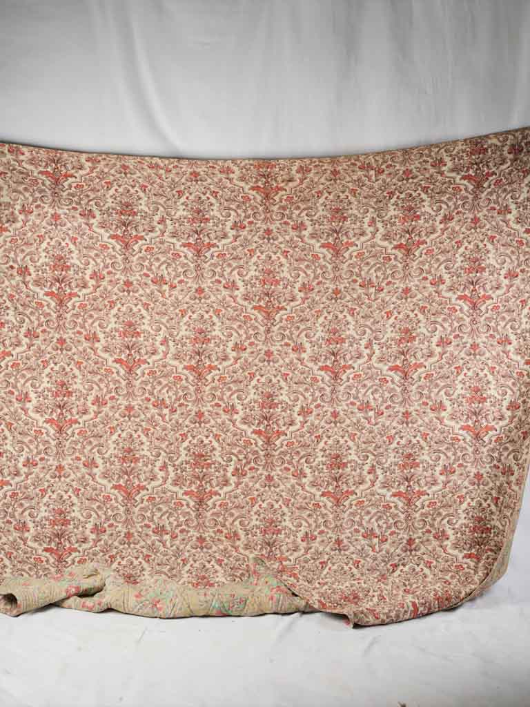 Traditional hand-stitched cotton coverlet 