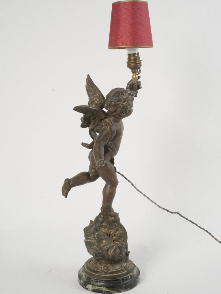 Exquisite marble base French lamp