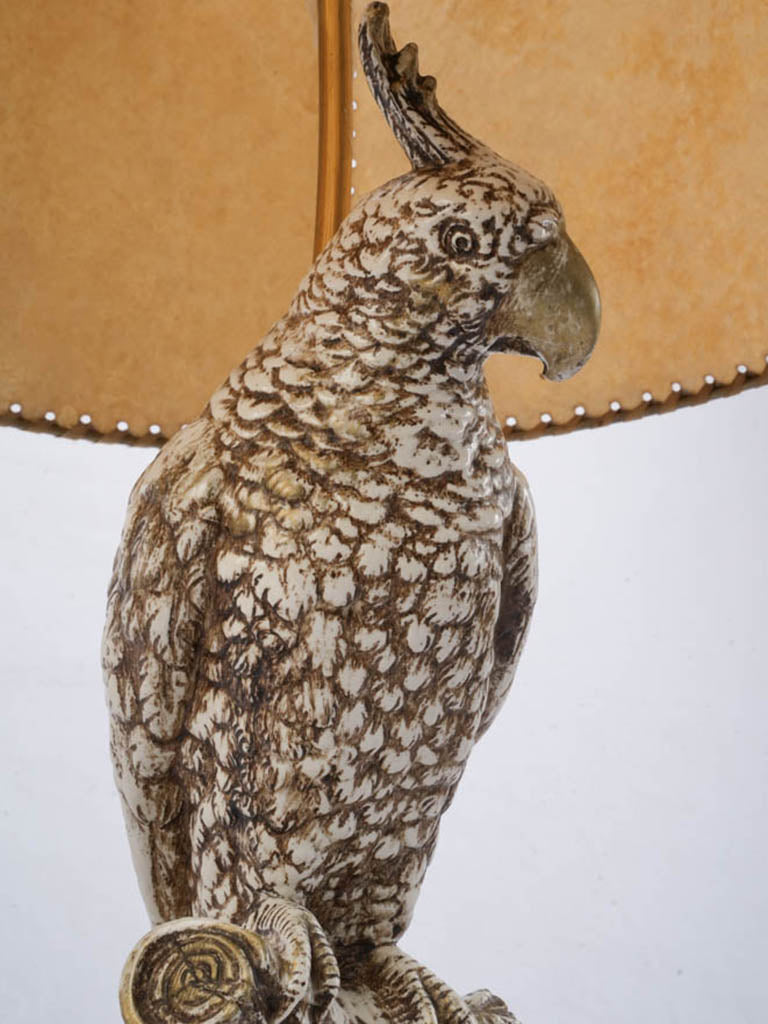 Mediterranean influenced parrot lamps