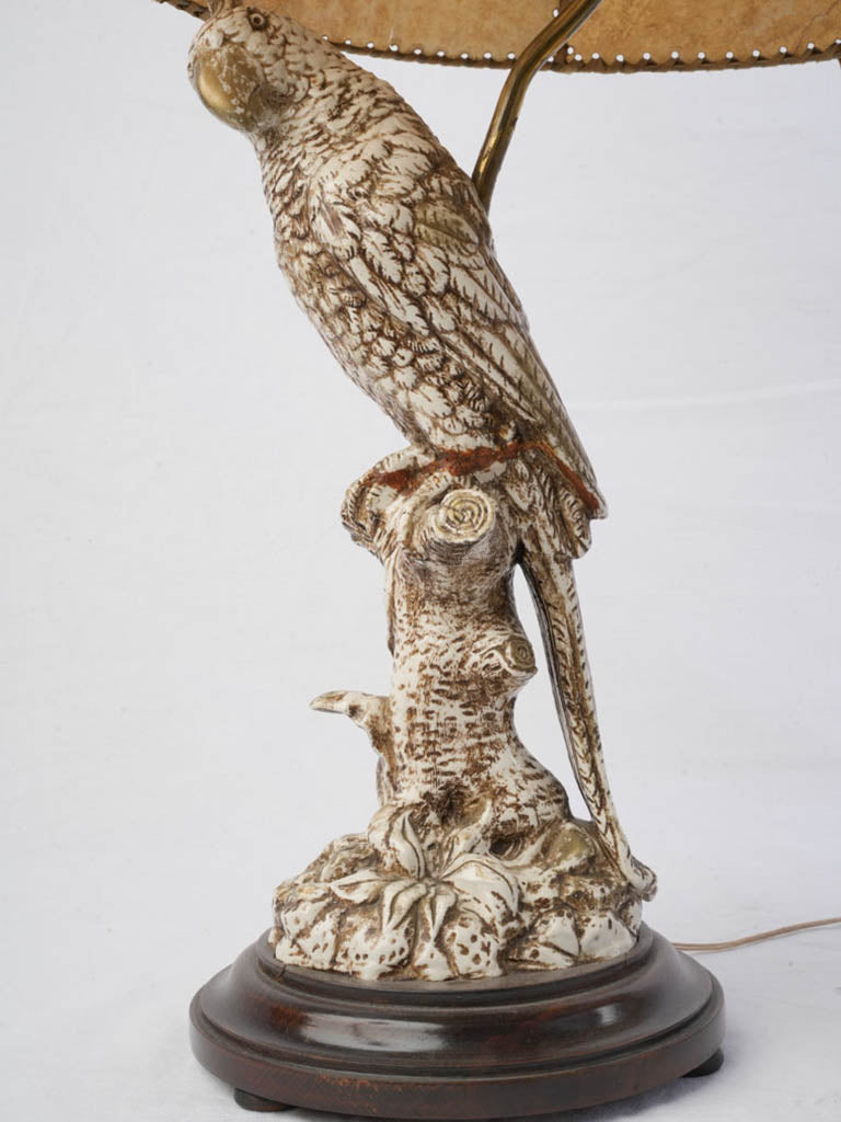 Eclectic designed parrot table lamps