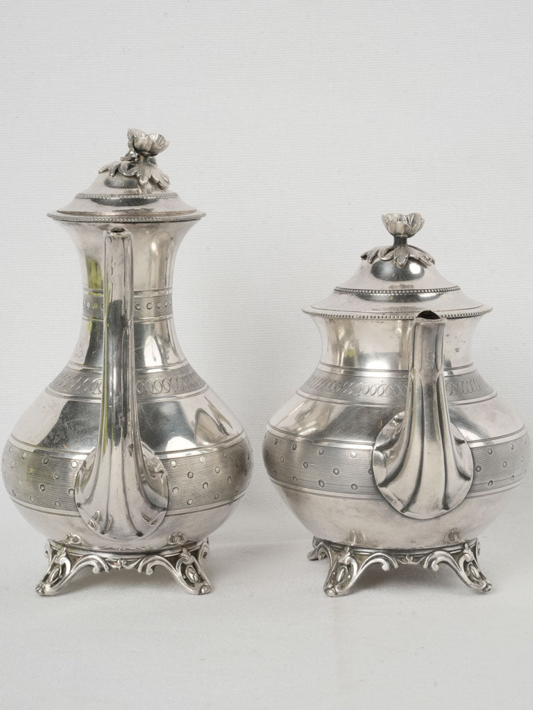 Timeless silver-plated coffee set