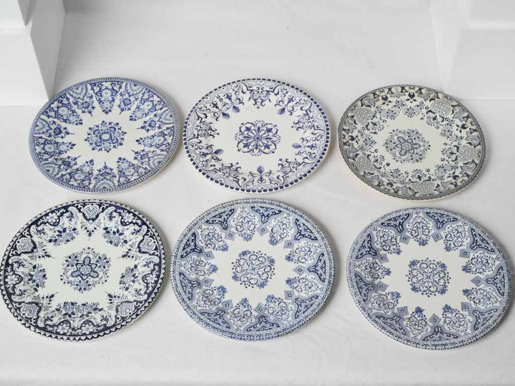 Historic blue Gien platter piece