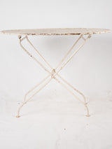 1950s white wrought iron garden table