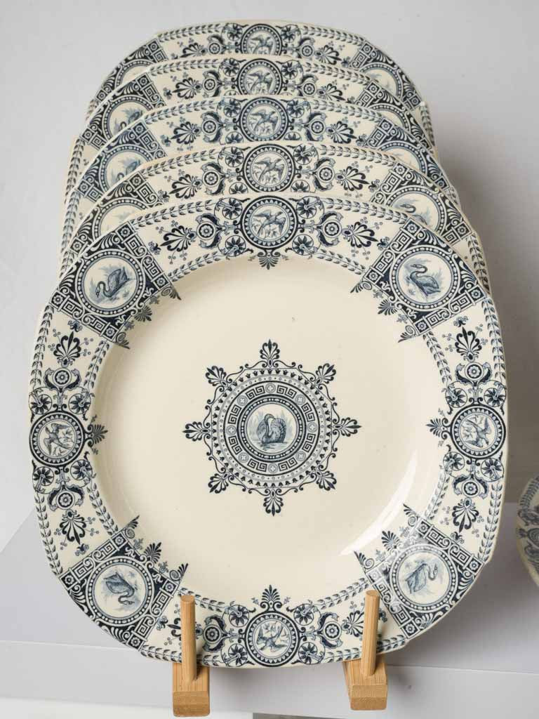 Timeworn Gien serving collection