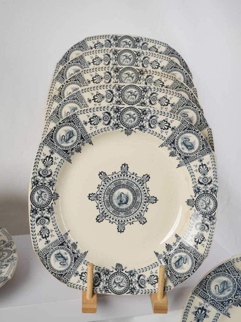 Vintage French tableware ensemble