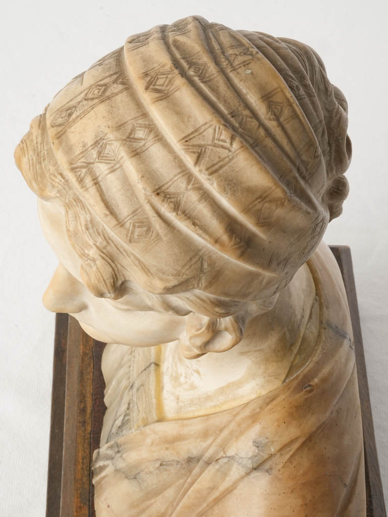Rare signed Bessi marble bust