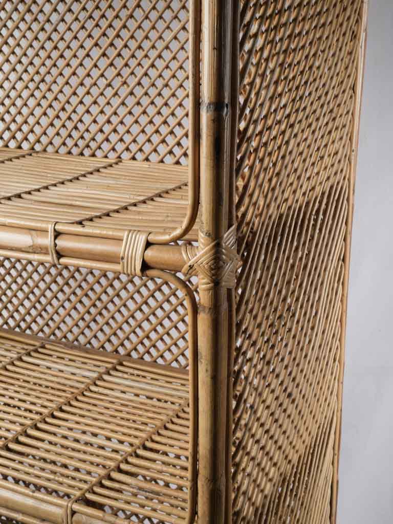 Textured intricately woven French étagère