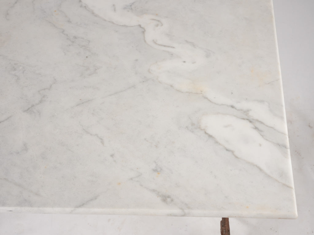 French-origin terrace marble table