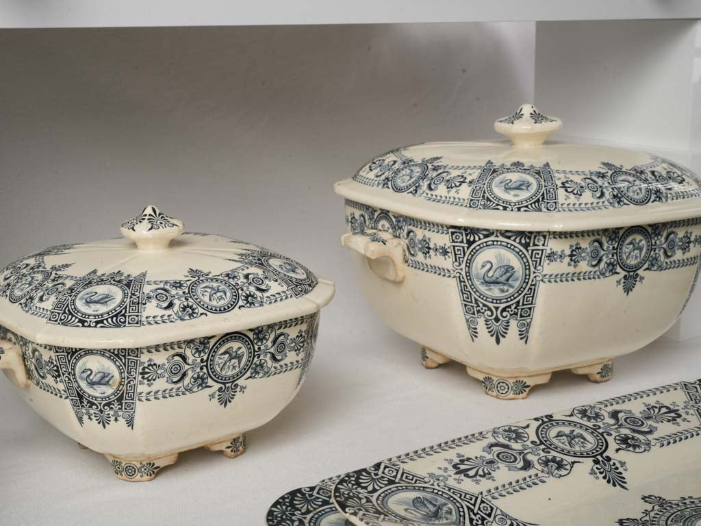 Authentic ivory serving collection