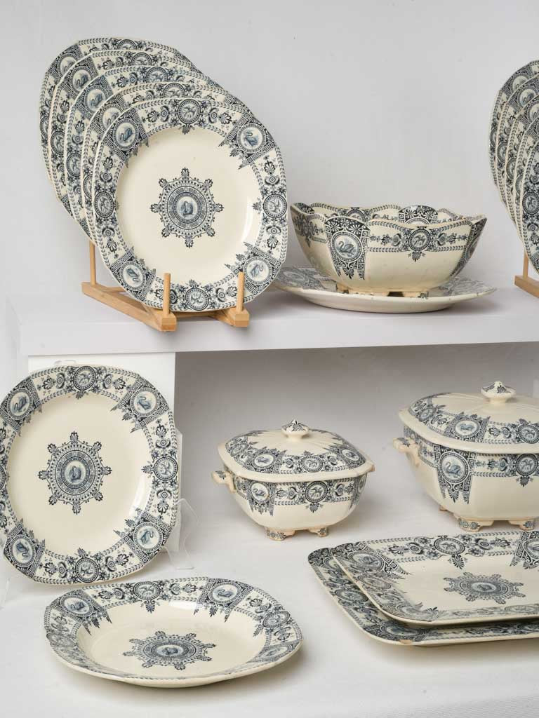 French ironstone dinner set