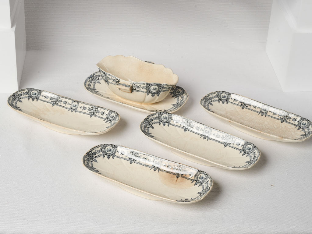 Classic French earthenware pieces