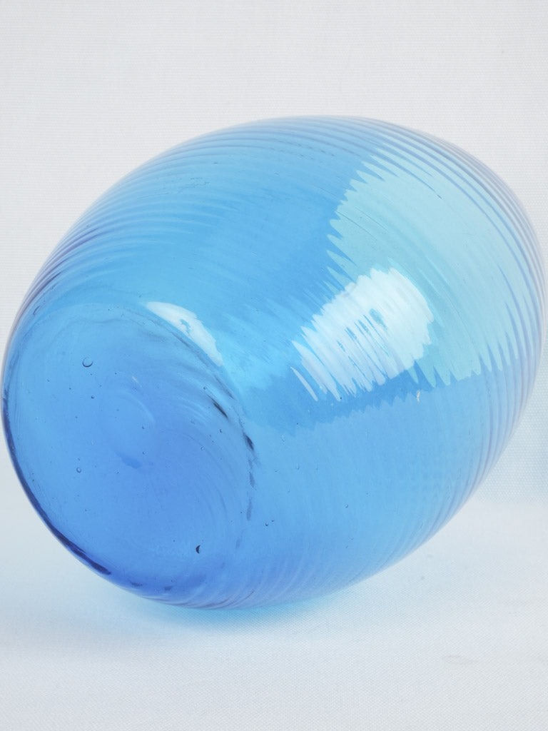 Elegant blue vintage decor vase