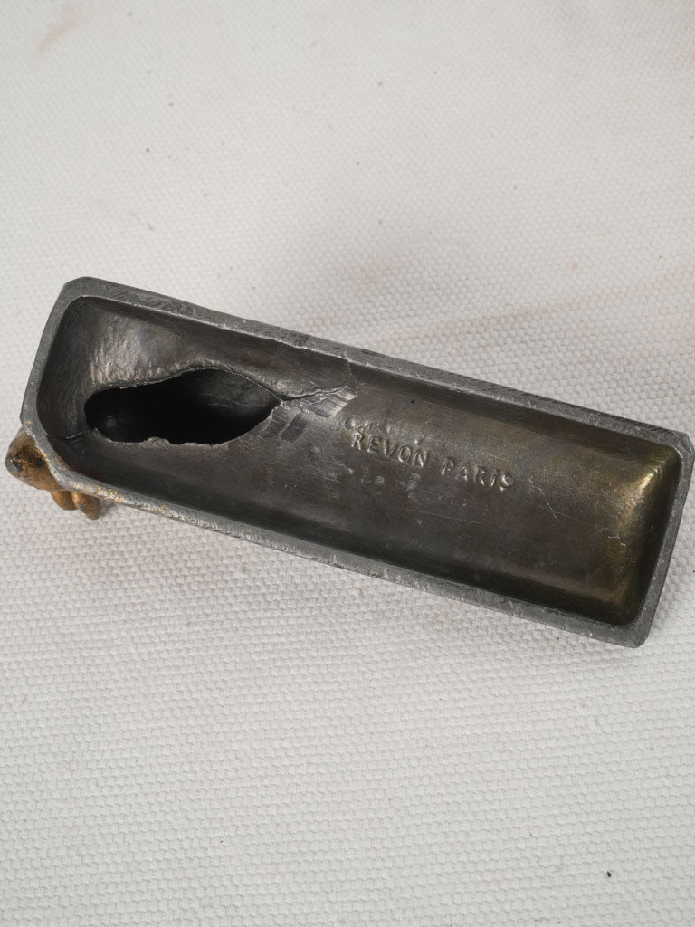 Unique spelter alloy art object