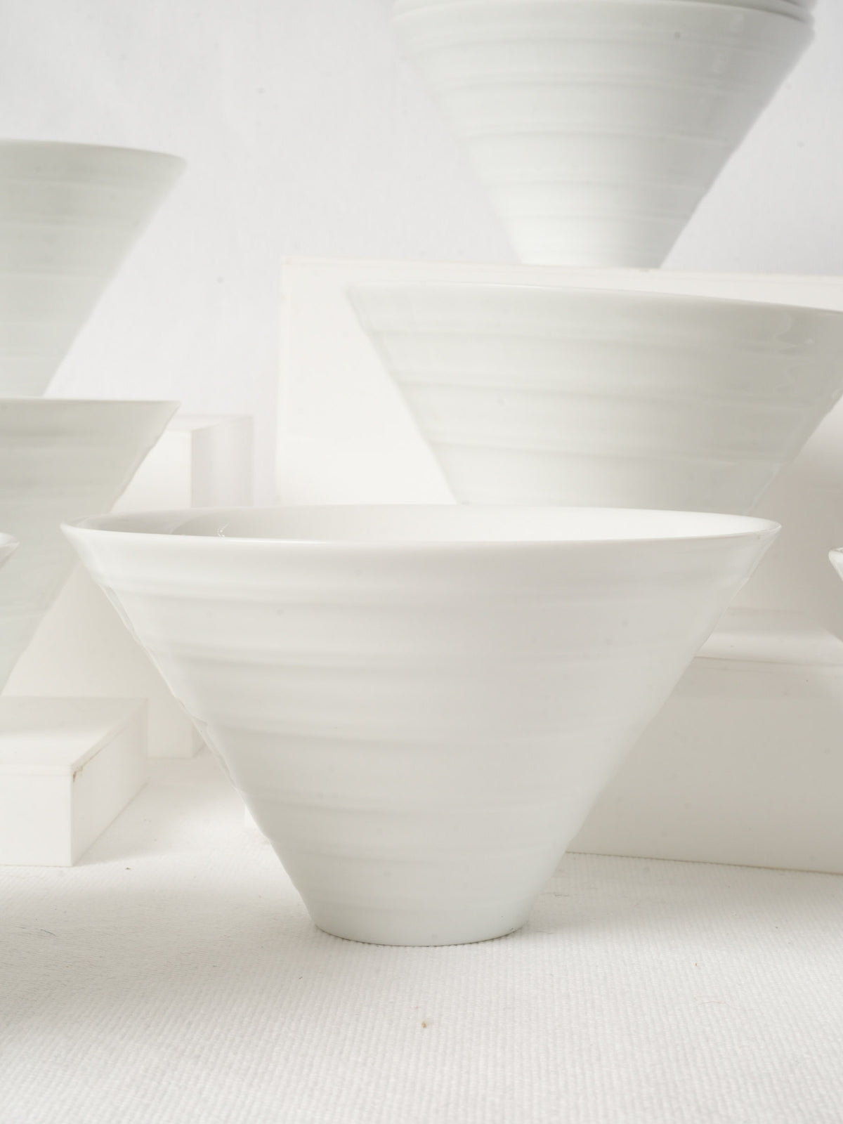 Set of 12 Vintage Bernardaud Limoges Porcelain Bowls