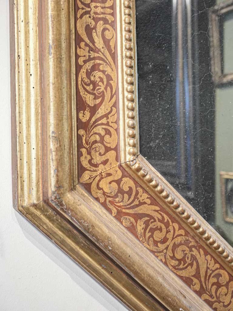 Bespoke foxed mercury glass mirror