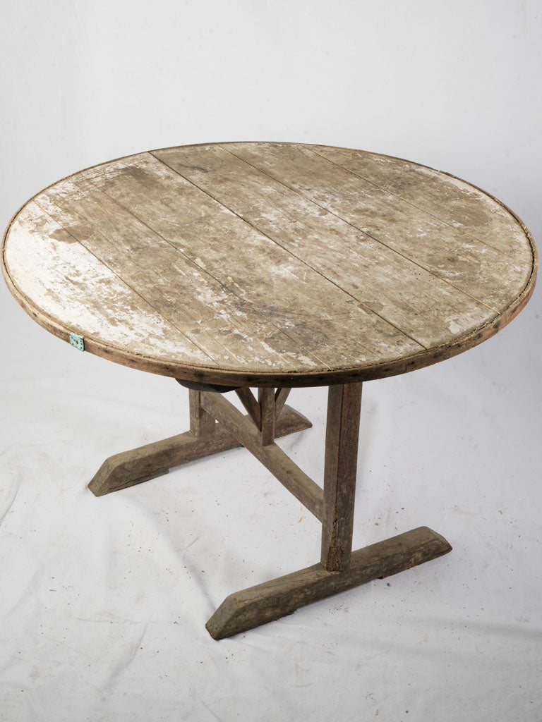 Elegant aged French wine table  