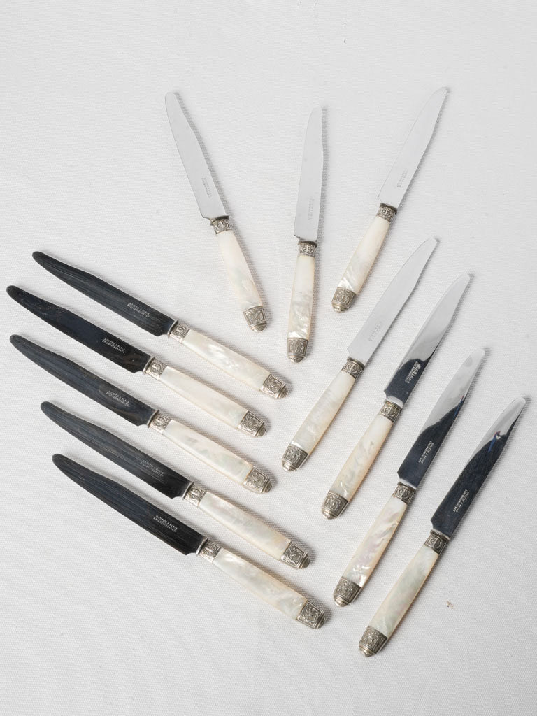 Shimmering pearly dining utensils