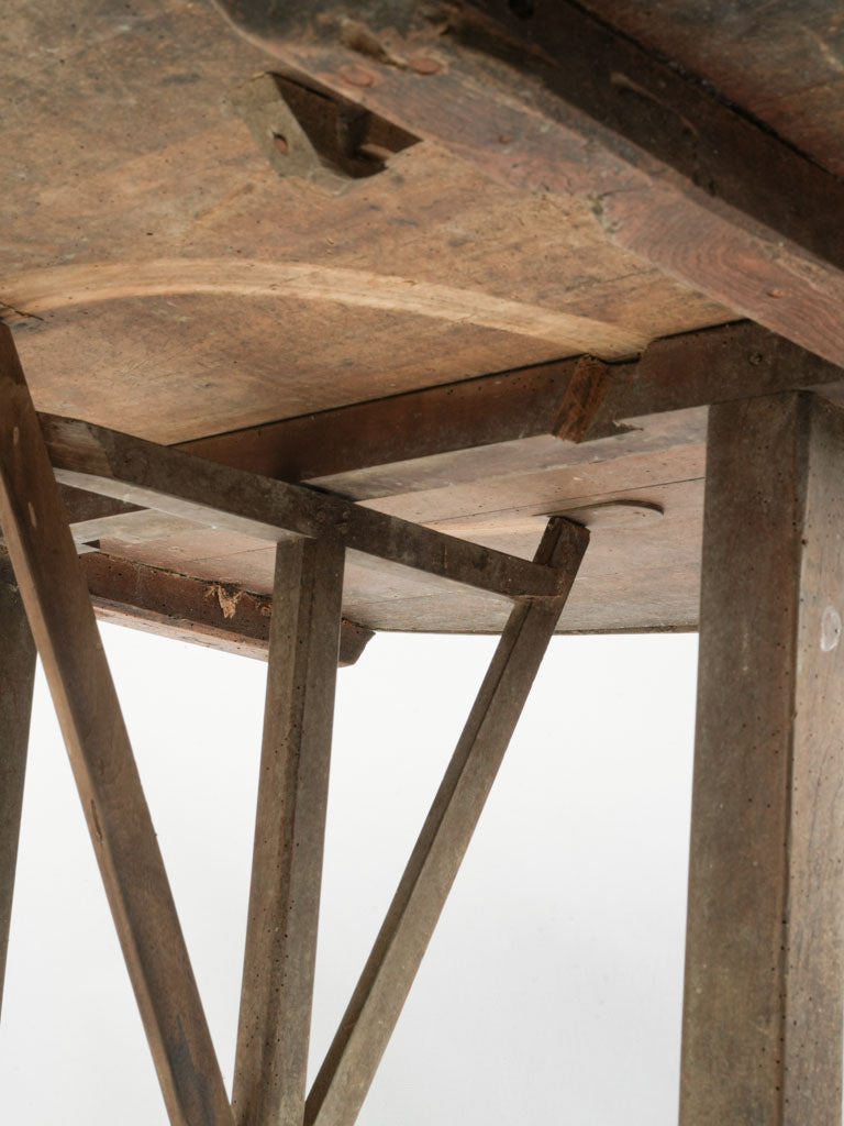 Gently worn aged joinery  