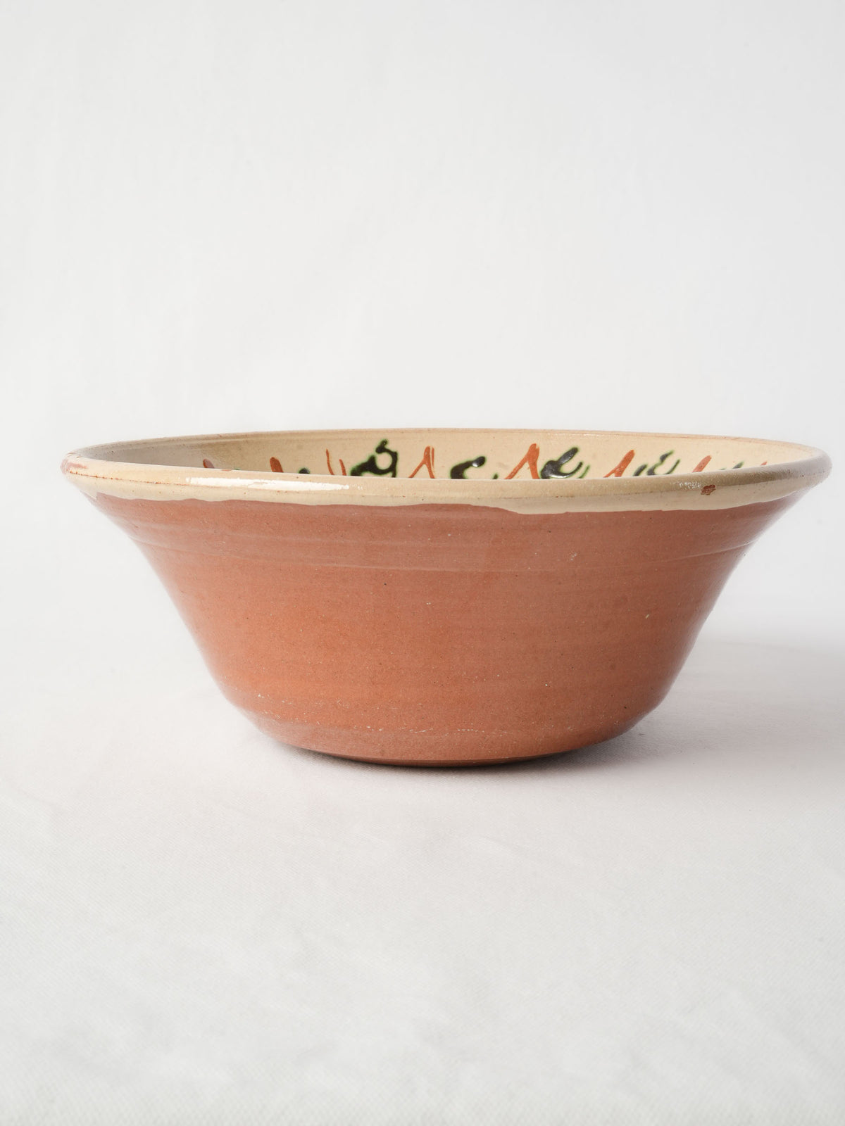Mid-20th-Century Savoie Pottery Salad Bowl - 11¾"