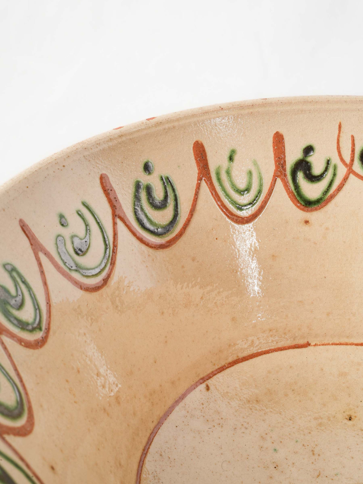 Mid-20th-Century Savoie Pottery Salad Bowl - 11¾"