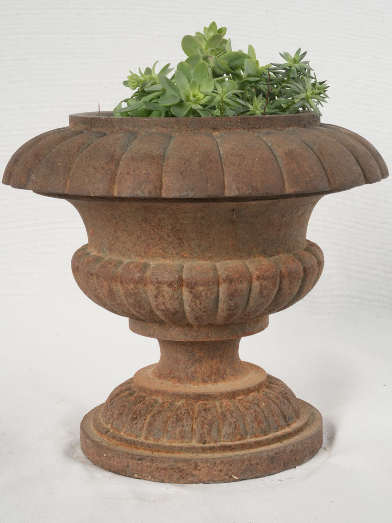 Heavy cast iron planters  