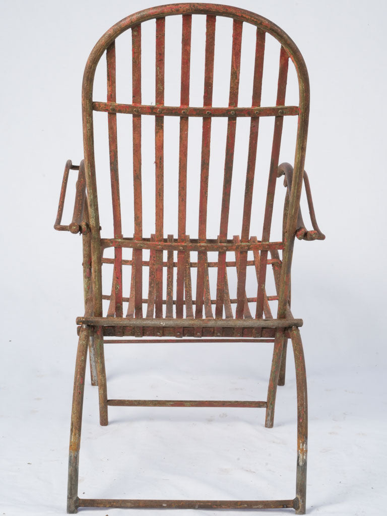 Classic timeworn patio armchair