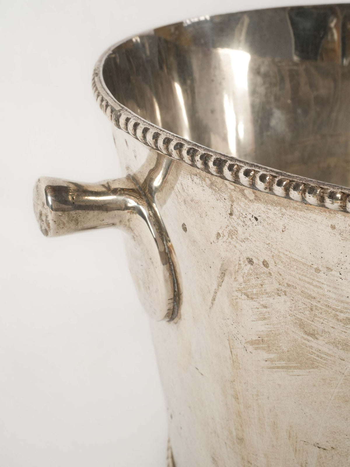 Large Oval Antique French Silver Plated Champagne Cooler
