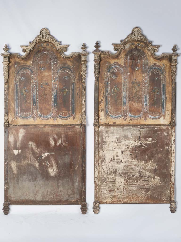 Rare Italian Baroque Mother of Pearl Headboards