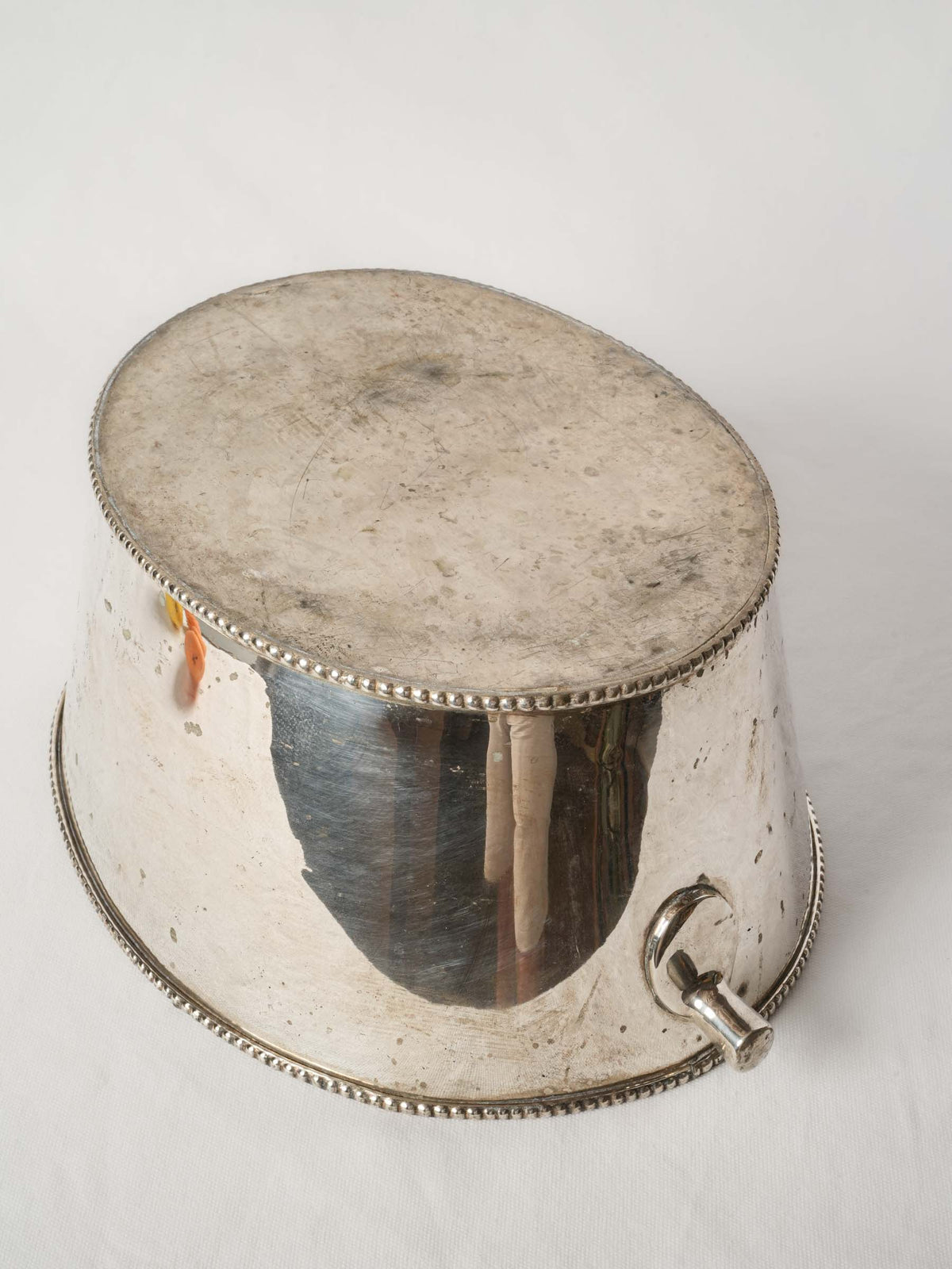 Large Oval Antique French Silver Plated Champagne Cooler
