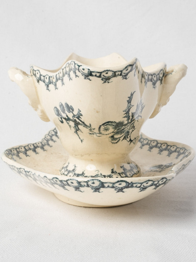 Historical Thistle Motif Vessel