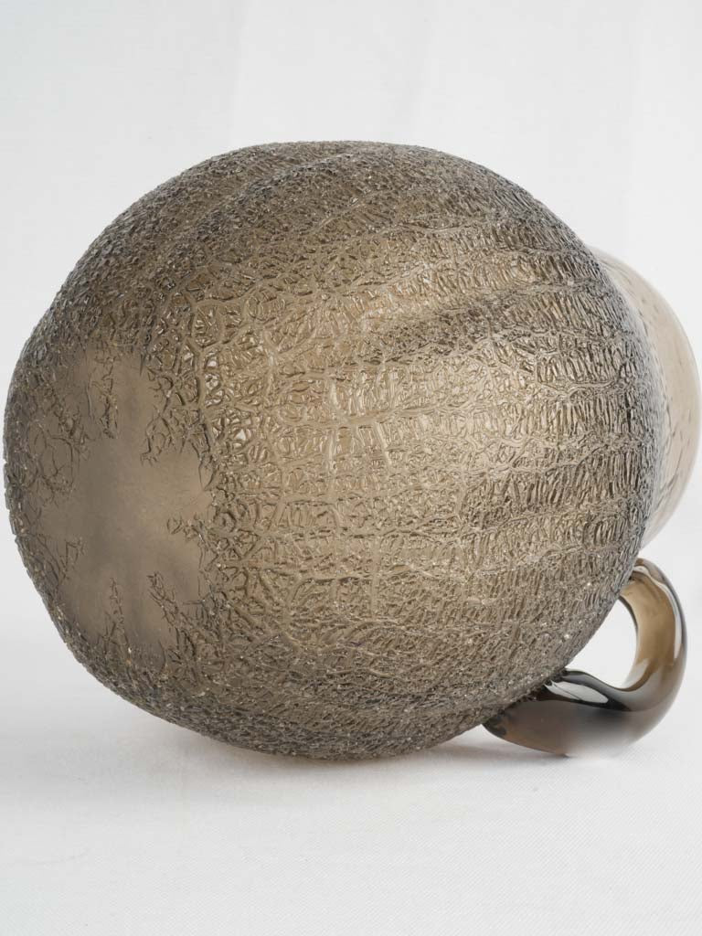 Unique Daum-style glass pitcher