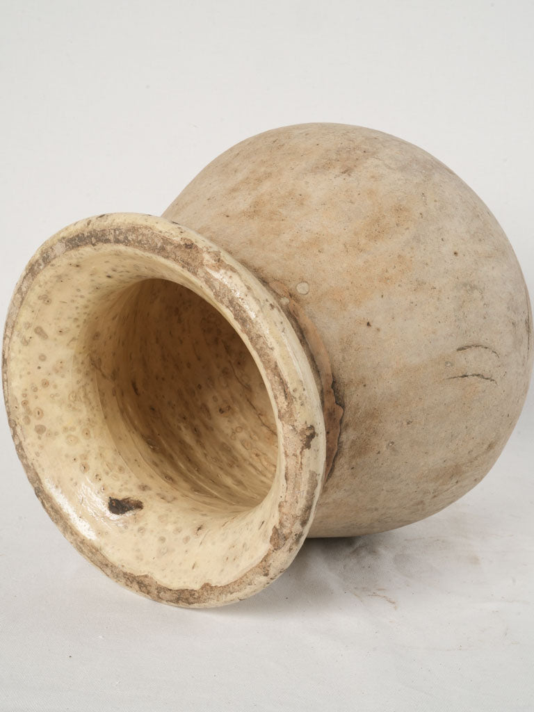 Aged classic French olive jar