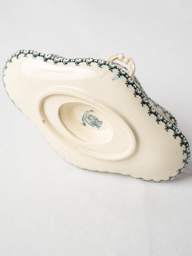 Ornate 19th-Century Sauce Vessel