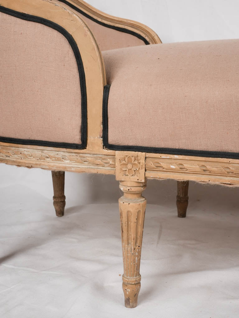 Timeless restored antique chaise longue