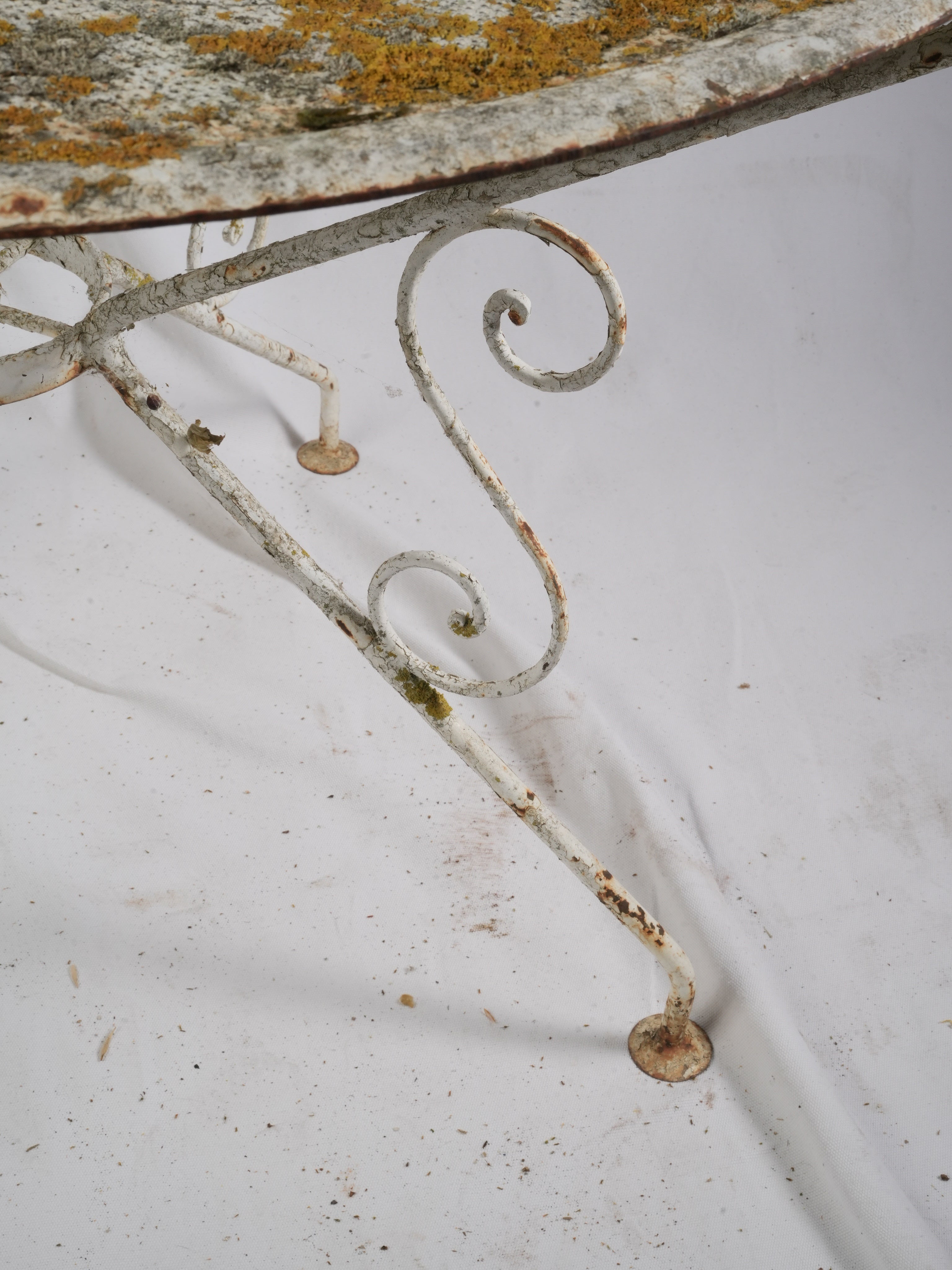 Living patina French iron table