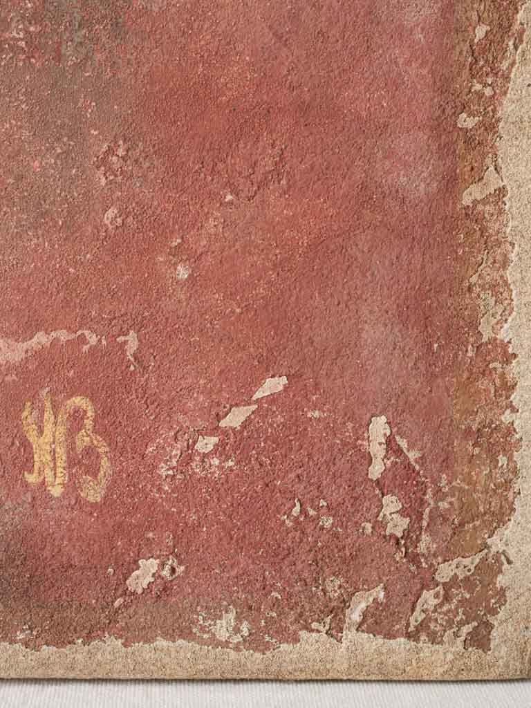 Antique-inspired plaster art piece