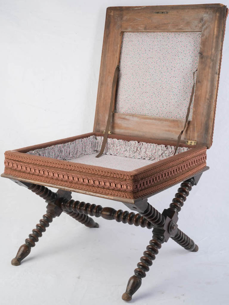 Vintage Louis XIII-style footstool