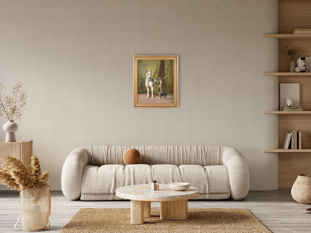 Muscular Doberman vintage artwork