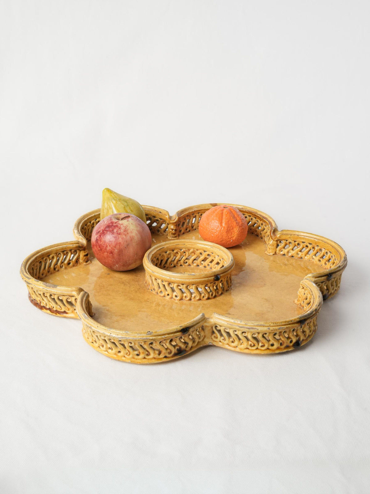 Rare 19th-Century Provençal Pottery Centerpiece - 15¼"