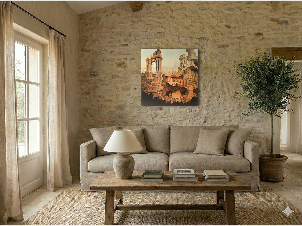 Contemporary classical wall art piece