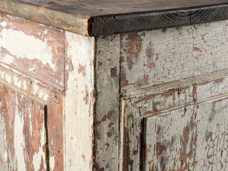 Rough-hewn French boutique island