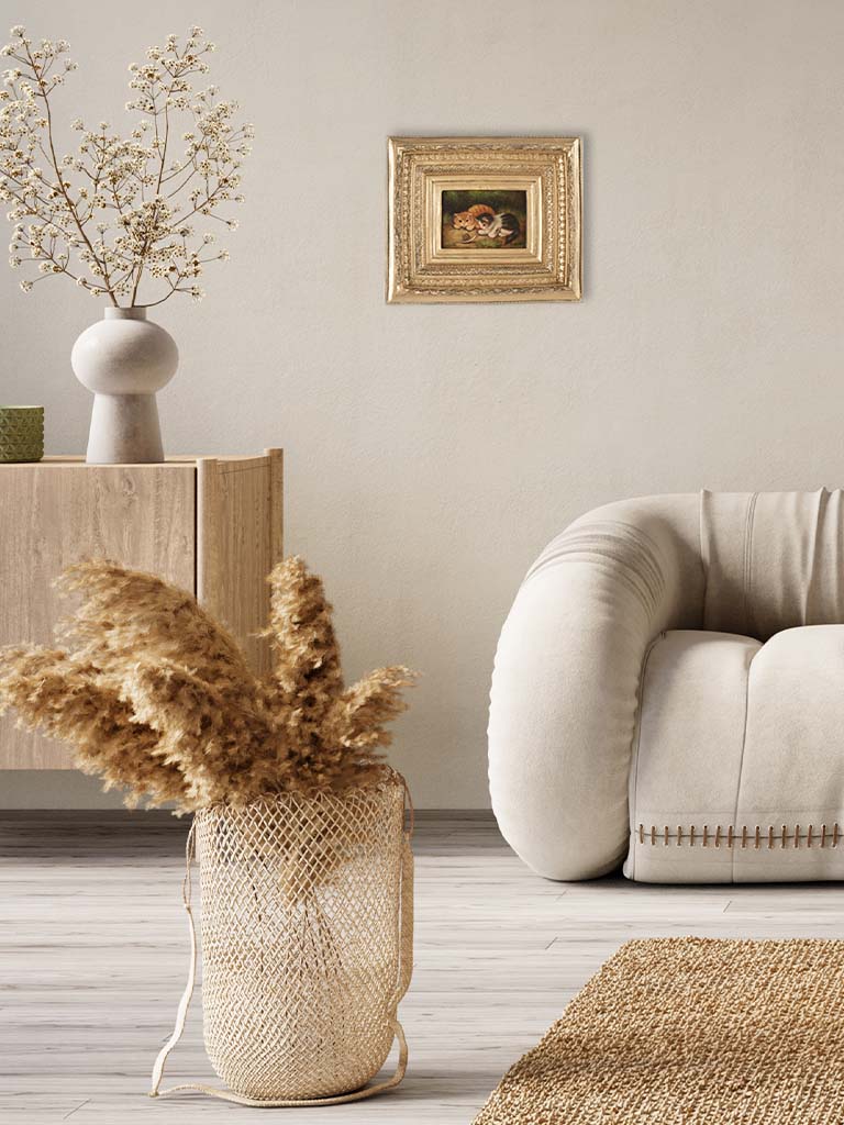 Ornate gilded framed artwork