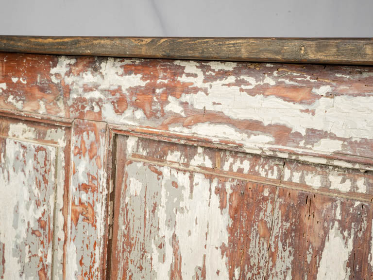 Timeworn decorative retail counter