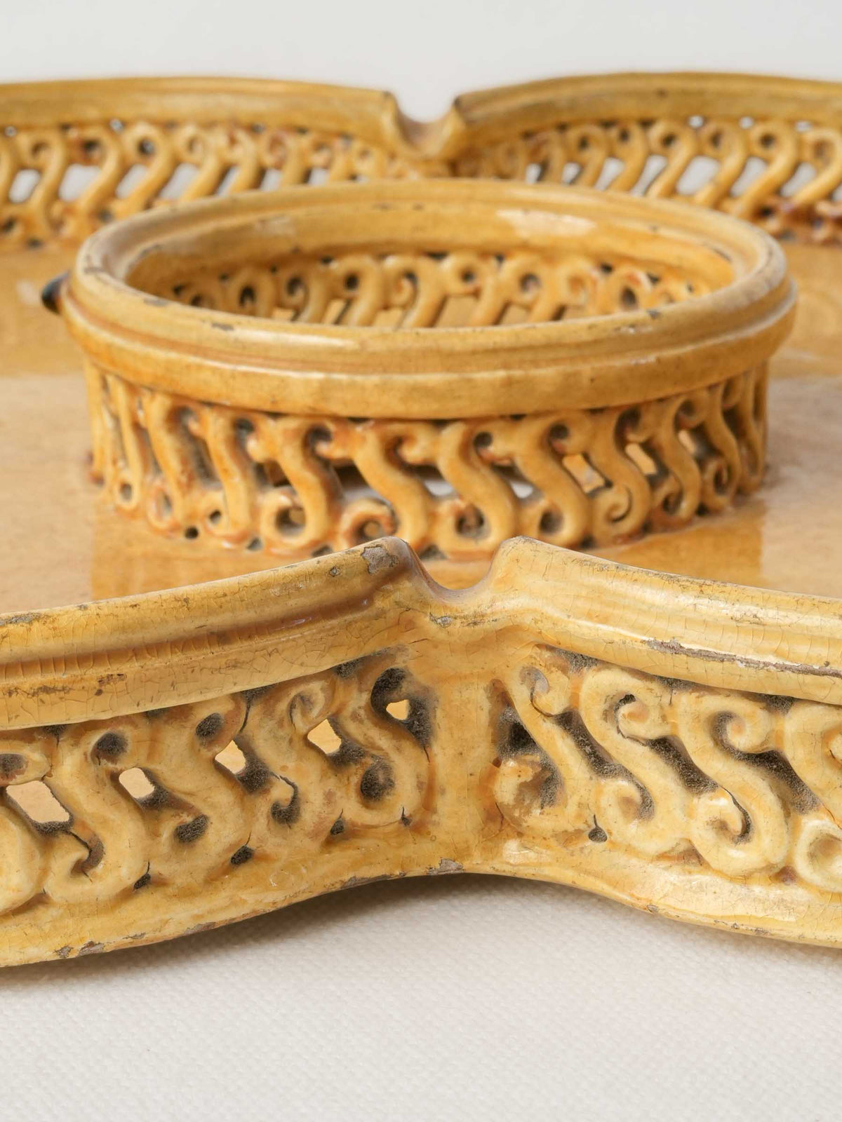 Rare 19th-Century Provençal Pottery Centerpiece - 15¼"
