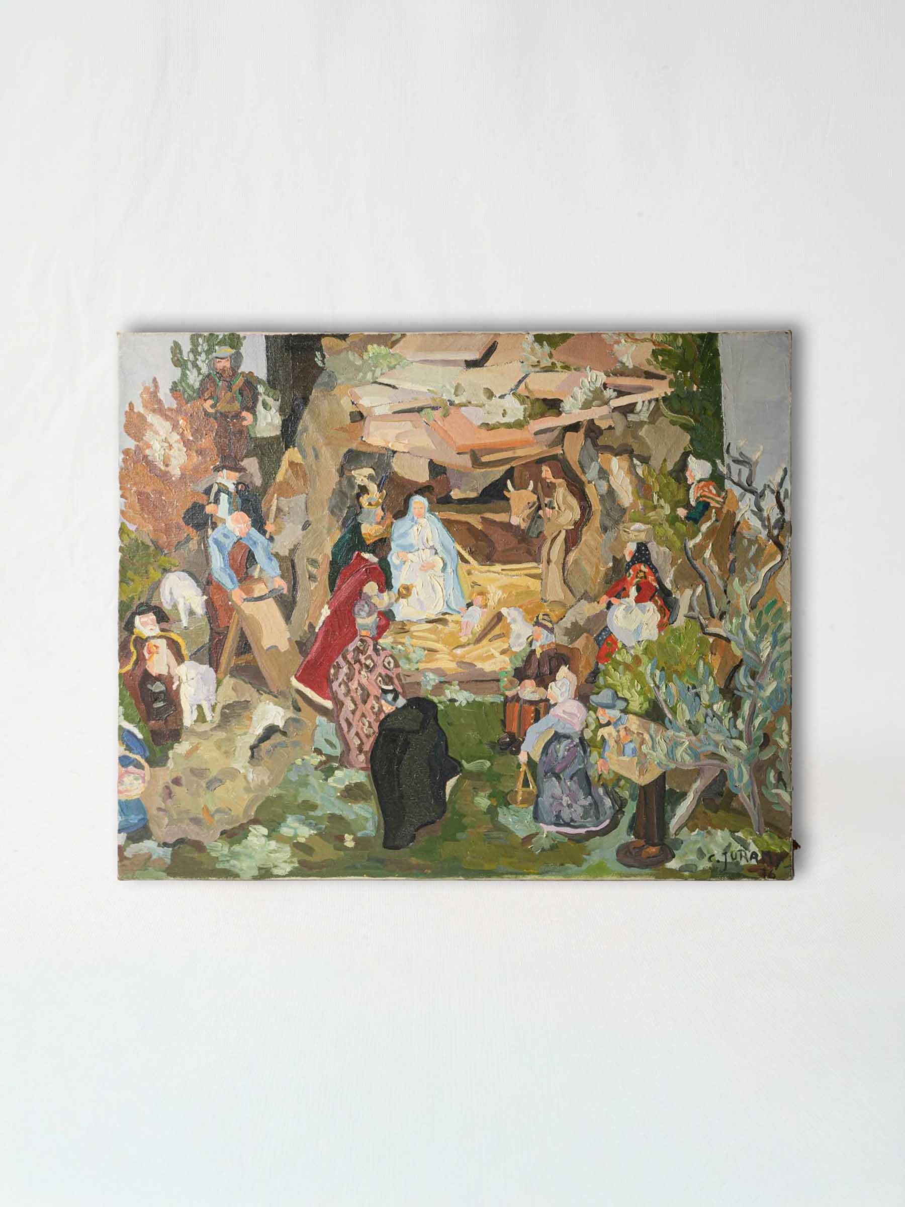 Vintage Provençal oil painting