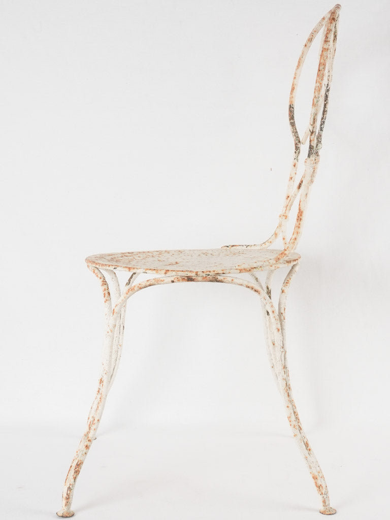 Vintage garden chair with patina finish