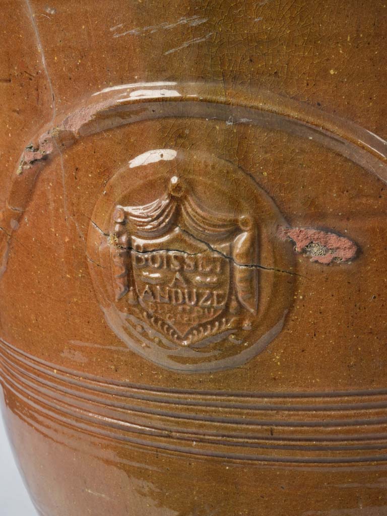 Rustic 70s flame glazed urns