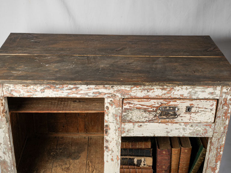 Textured rustic French kitchen table 